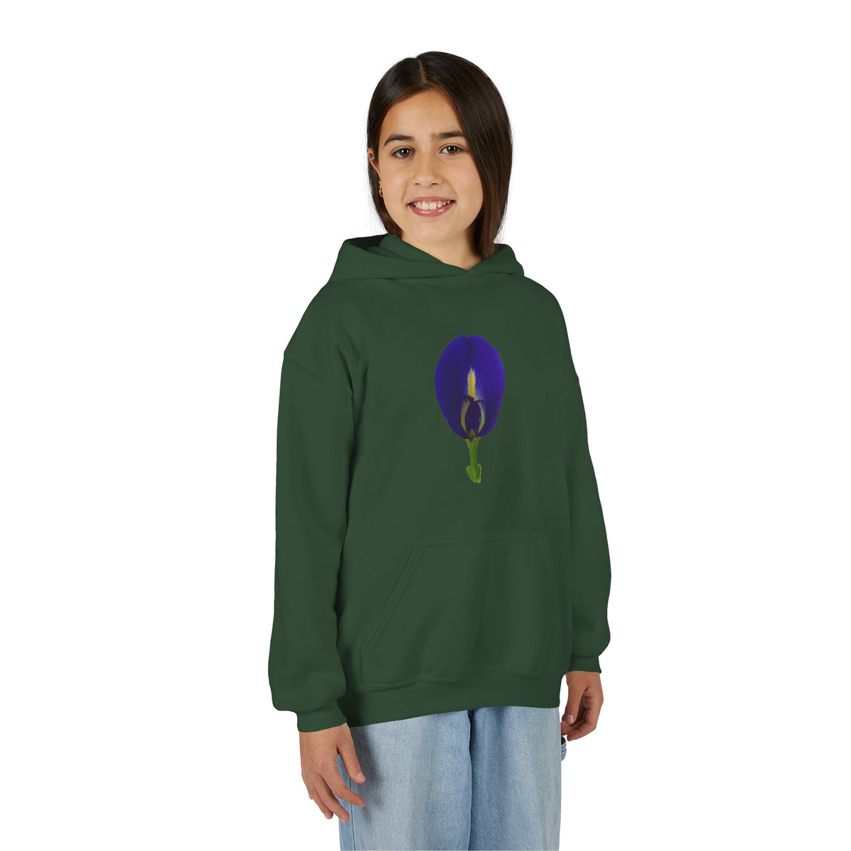 Butterfly Pea Flower Youth Hoodie – Original Botanical Photography