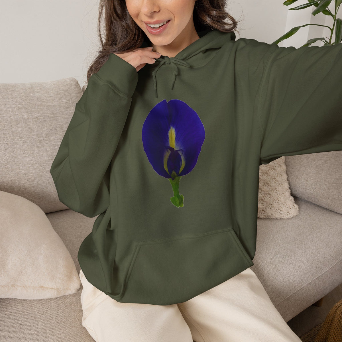 Butterfly Pea Flower Unisex Heavy Blend™ Hoodie
