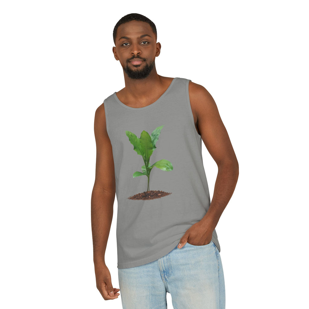Blood Lily Plant Unisex Garment-Dyed Tank Top