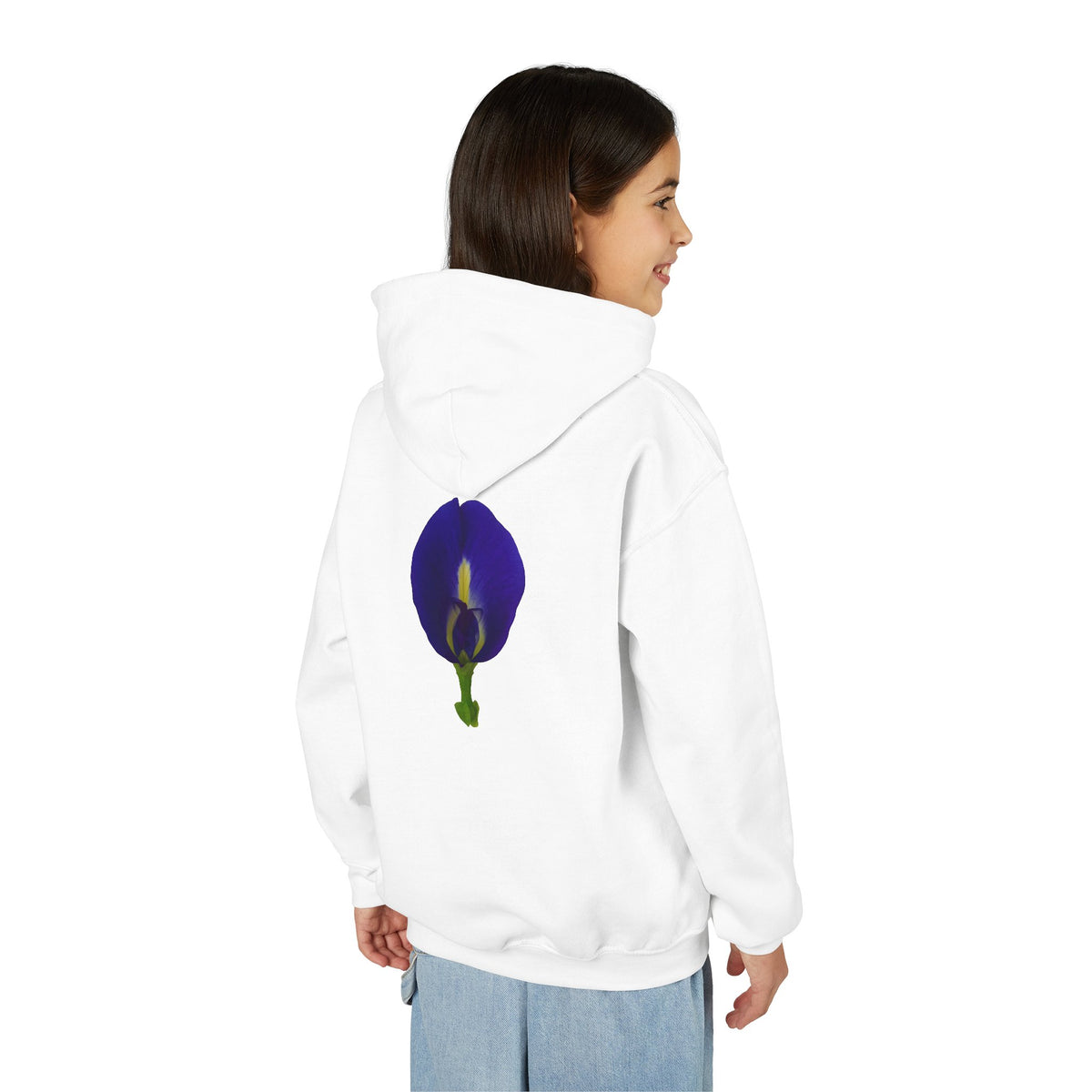 Butterfly Pea Flower Youth Hoodie – Original Botanical Photography