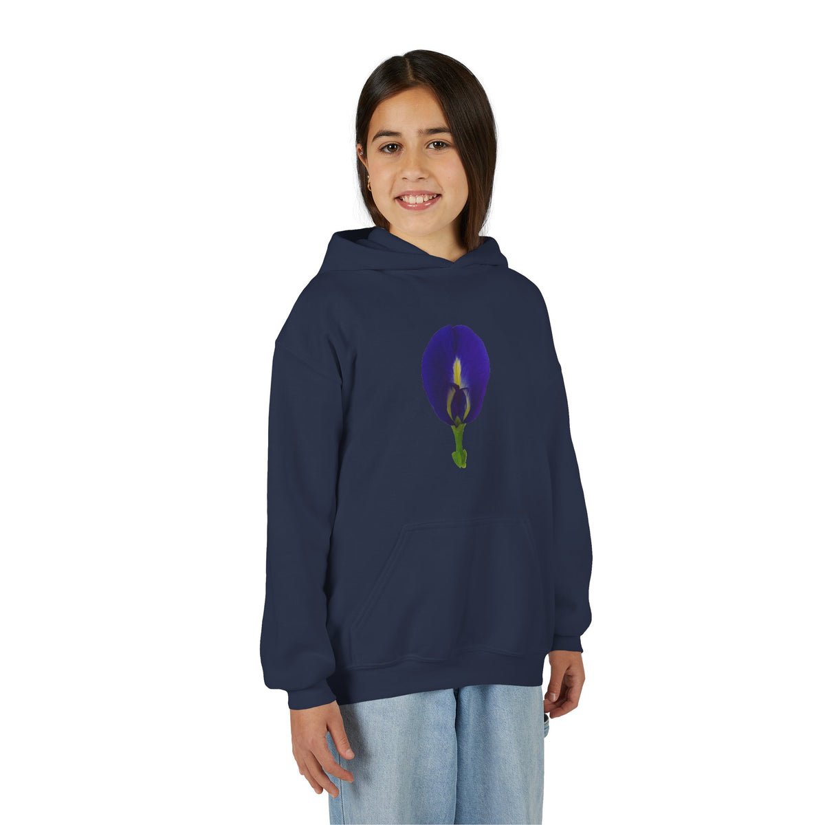 Butterfly Pea Flower Youth Hoodie – Original Botanical Photography