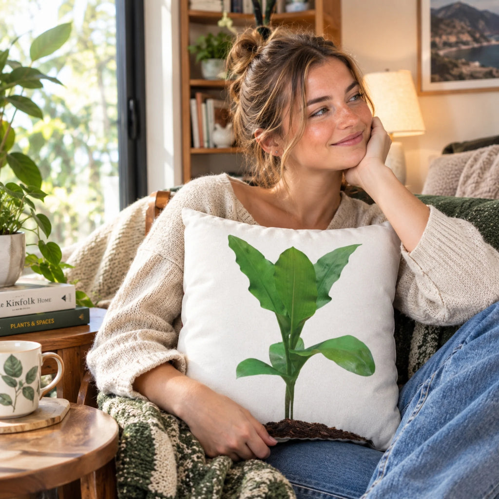 Blood Lily Botanical Pillow Cover — Original Photography