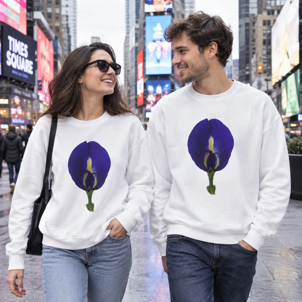 Original Butterfly Pea Flower Unisex Crewneck Sweatshirt