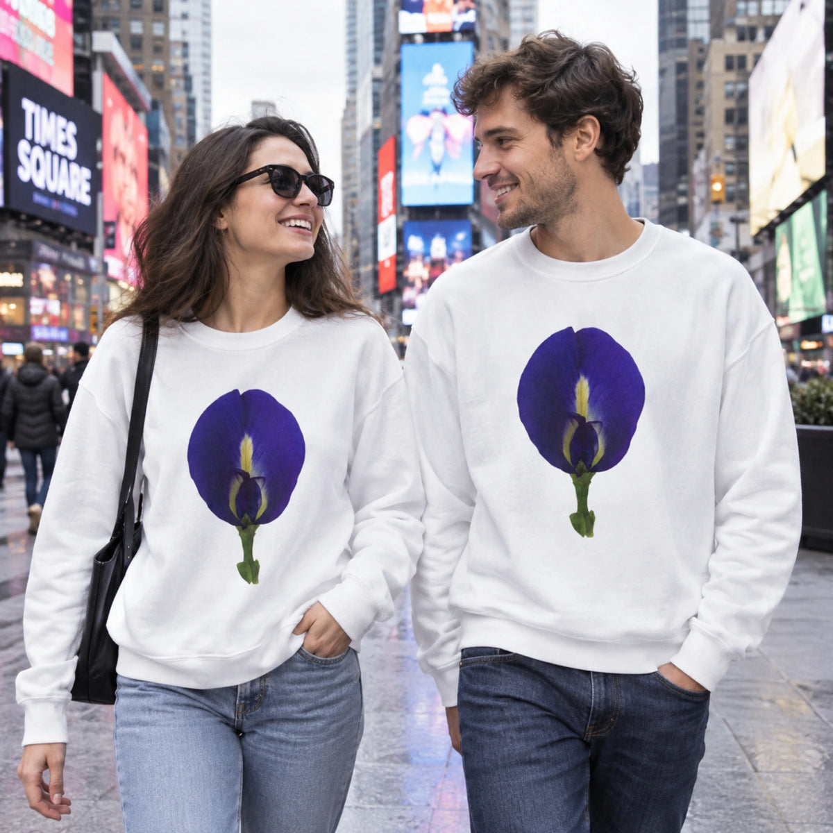 Original Butterfly Pea Flower Unisex Crewneck Sweatshirt