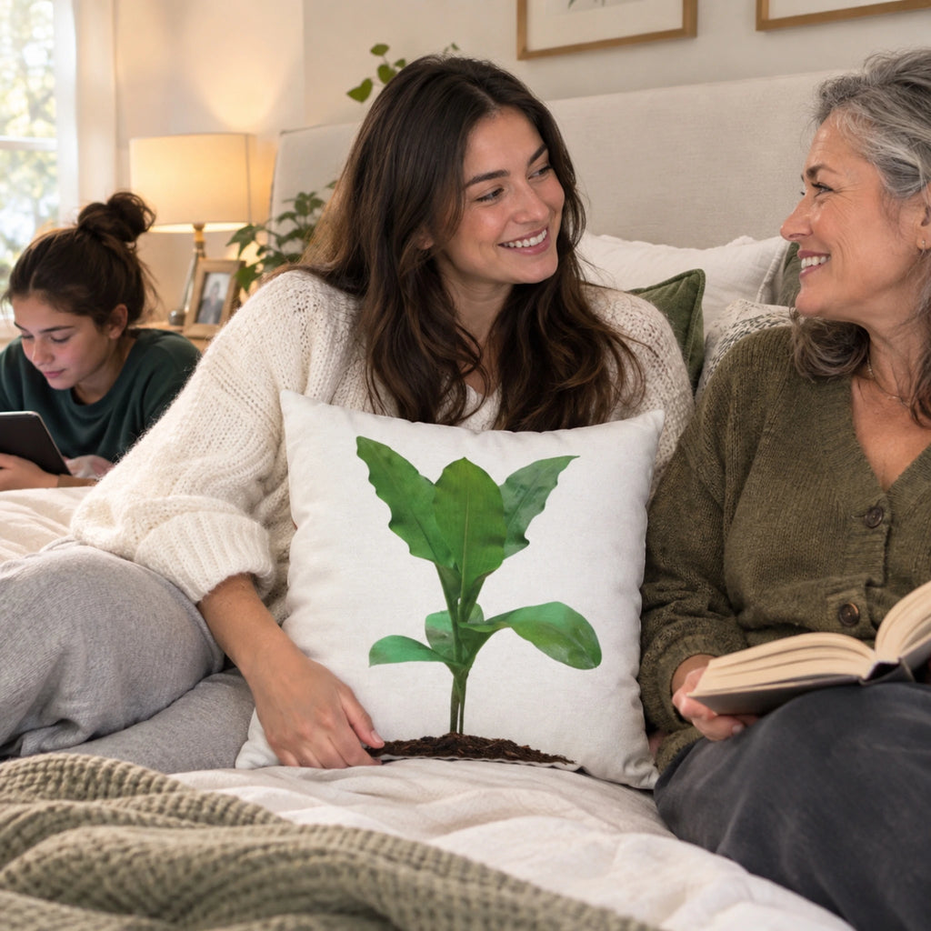 Blood Lily Botanical Pillow Cover — Original Photography